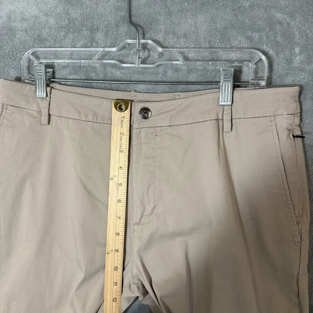 Birddogs Men's 34x32 (*34x31) Khaki Tan Chino Pants Stretch Built In Liner READ